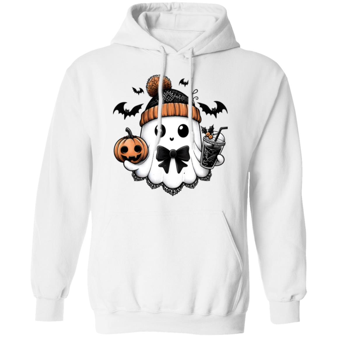 Cute Ghost - Binky Unisex Heavy Blend Hoodie | Cute Fall Binky Ghost Halloween Hoodie | Cute Boo Shirt | Ghost with the Most