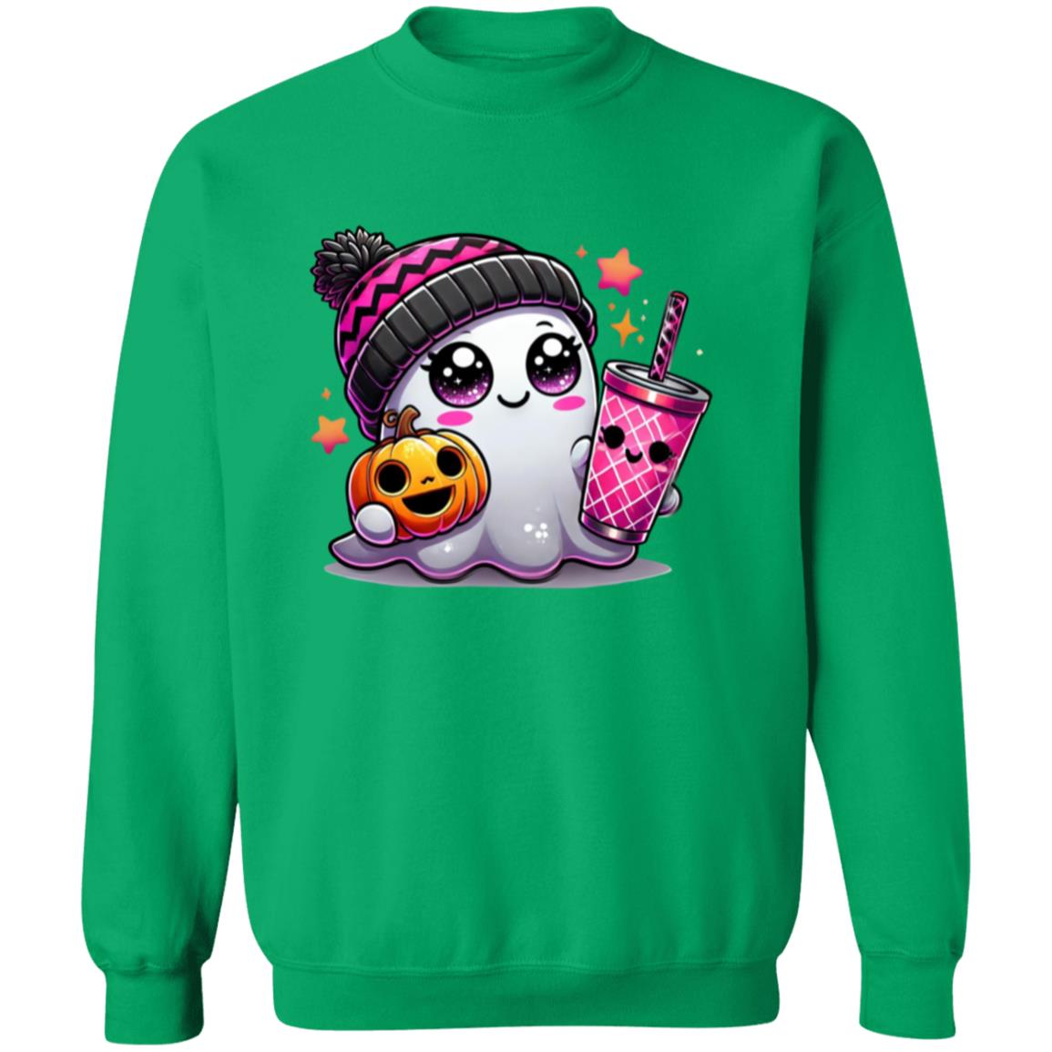 Cute Ghost - Pinky Unisex Heavy Blend Sweatshirt | Cute Fall Pinky Ghost Halloween Sweater | Cute Boo Shirt | Ghost with the Most