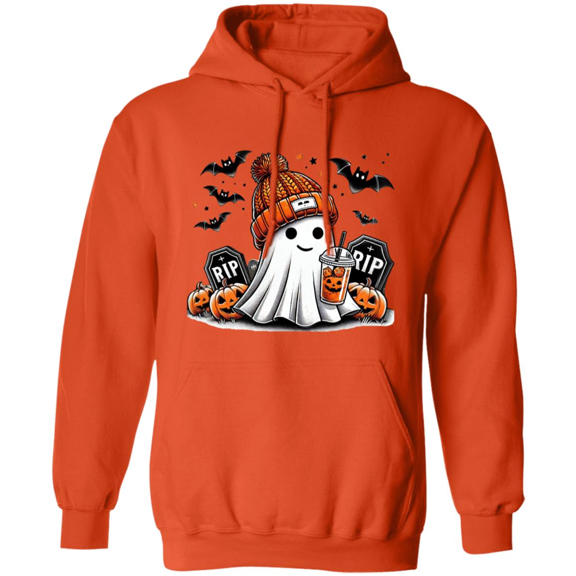 Cute Ghost - RIP Man Unisex Heavy Blend Hooded Sweatshirt | Cute Fall RIPly Ghost Halloween Hoodie | Cute Boo Shirt | Ghost with the Most