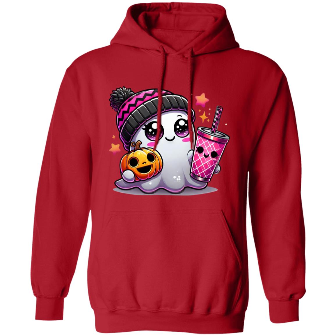 Cute Ghost - Pinky Unisex Heavy Blend Hooded Sweatshirt | Cute Fall Pinky Ghost Halloween Hoodie | Cute Boo Shirt | Ghost with the Most