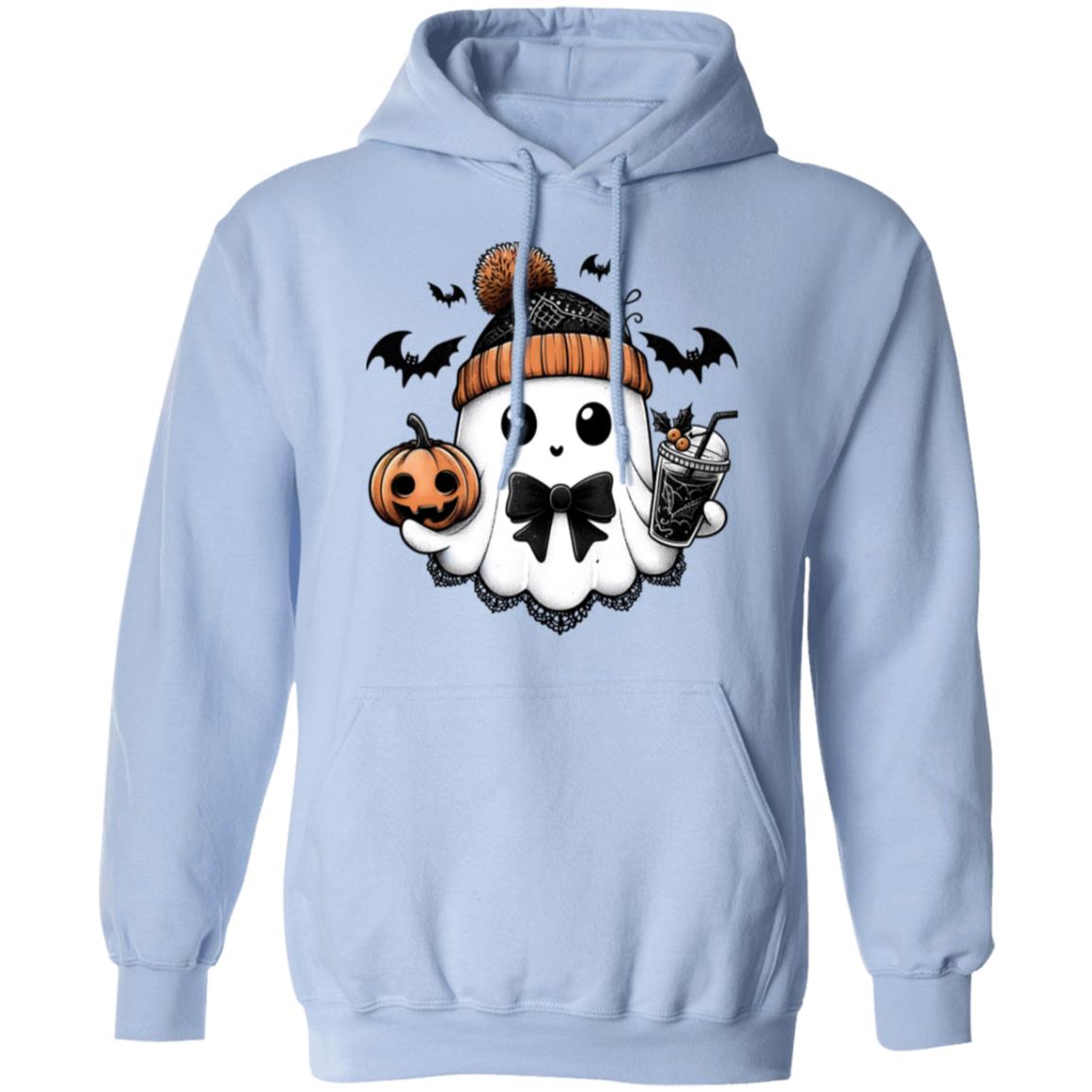 Cute Ghost - Binky Unisex Heavy Blend Hoodie | Cute Fall Binky Ghost Halloween Hoodie | Cute Boo Shirt | Ghost with the Most