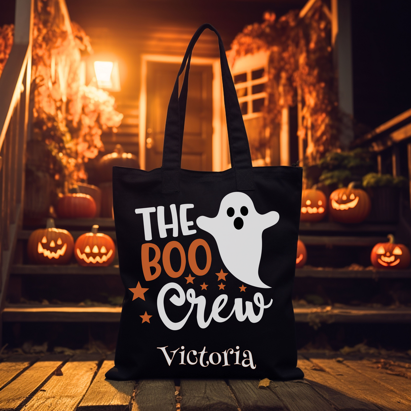 Boo Crew Canvas Tote | Trick-or-Treat Bag