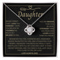 To My Beautiful Daughter | Love Knot Necklace | Gift From Dad | Daughter Gift | Gift For Girls From Dad