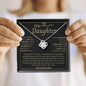 To My Beautiful Daughter | Love Knot Necklace | Gift From Dad | Daughter Gift | Gift For Girls From Dad