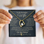 To My Beautiful Wife | Forever Heart Necklace with Gold Message Design