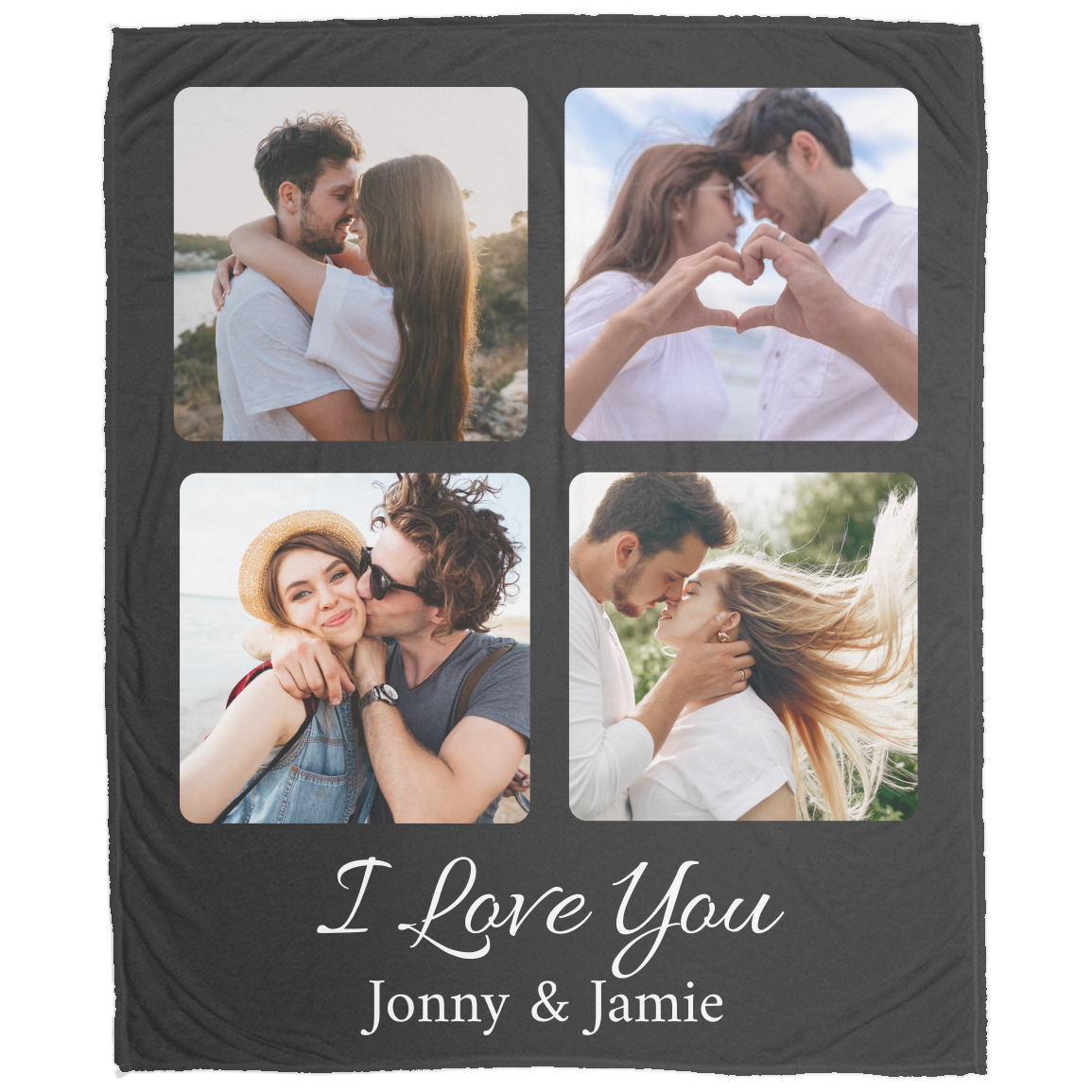 Personalized Name & Photo - Velveteen Plush & Premium Mink Sherpa Fleece Blankets