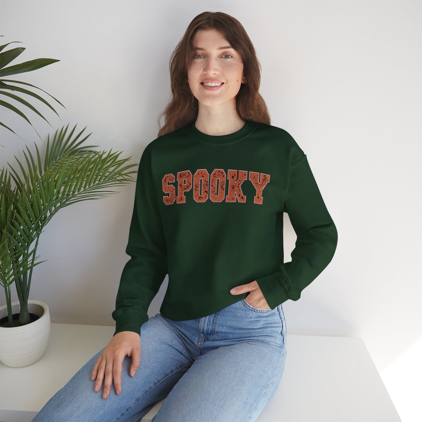 Unisex Heavy Blend Crewneck Spooky Sweatshirt | Stay Spooky Sweatshirt | Halloween Sweatshirt