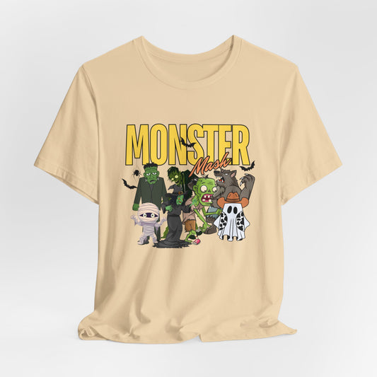 Unisex, Retro Halloween Tee | Monster Mash T-Shirt | Vintage Ghost | Monster Tee | Retro Fall Top | Fall Shirt