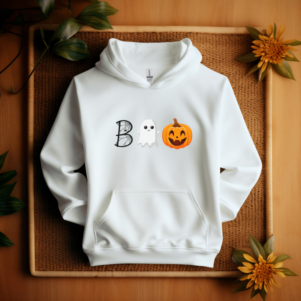 Halloween Boo Hoodie| Boo Ghost | Pumpkin Swag | Spider Halloween | Pumpkin Hoodie