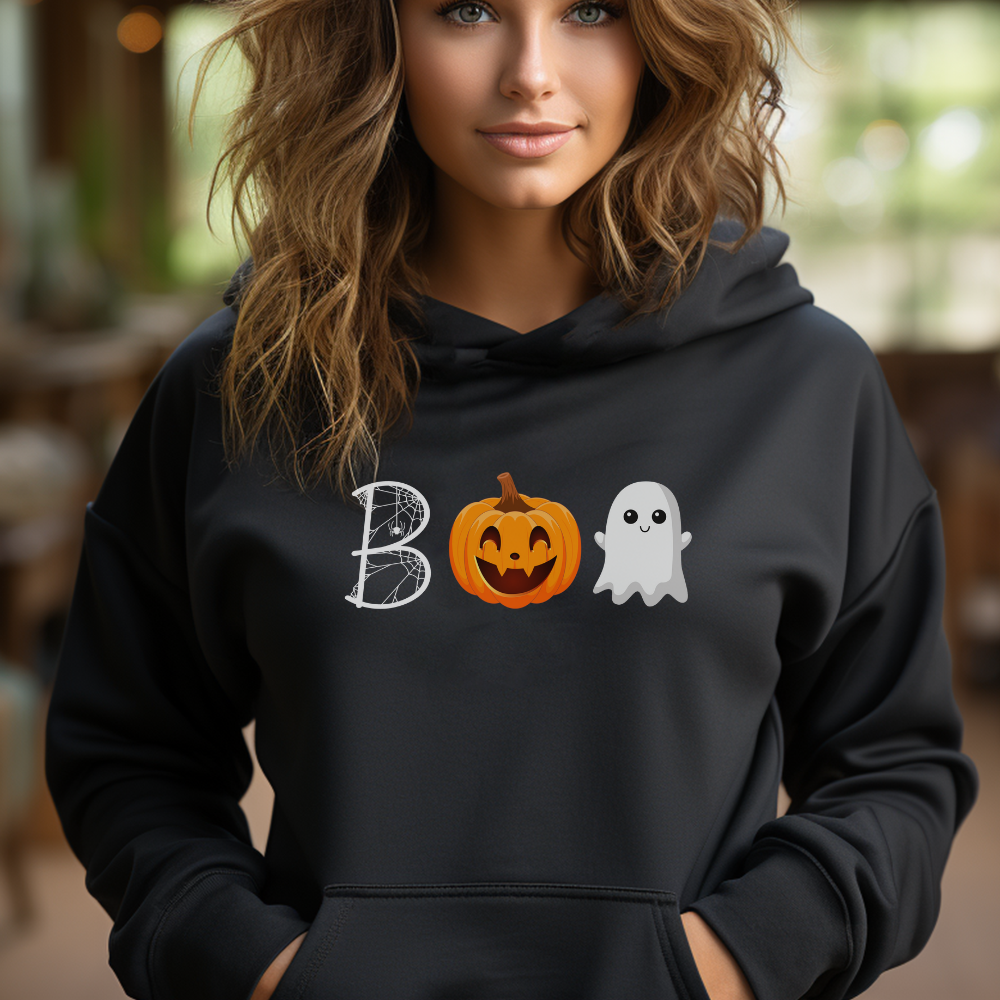 Halloween Boo Hoodie| Boo Ghost | Pumpkin Swag | Spider Halloween | Pumpkin Hoodie