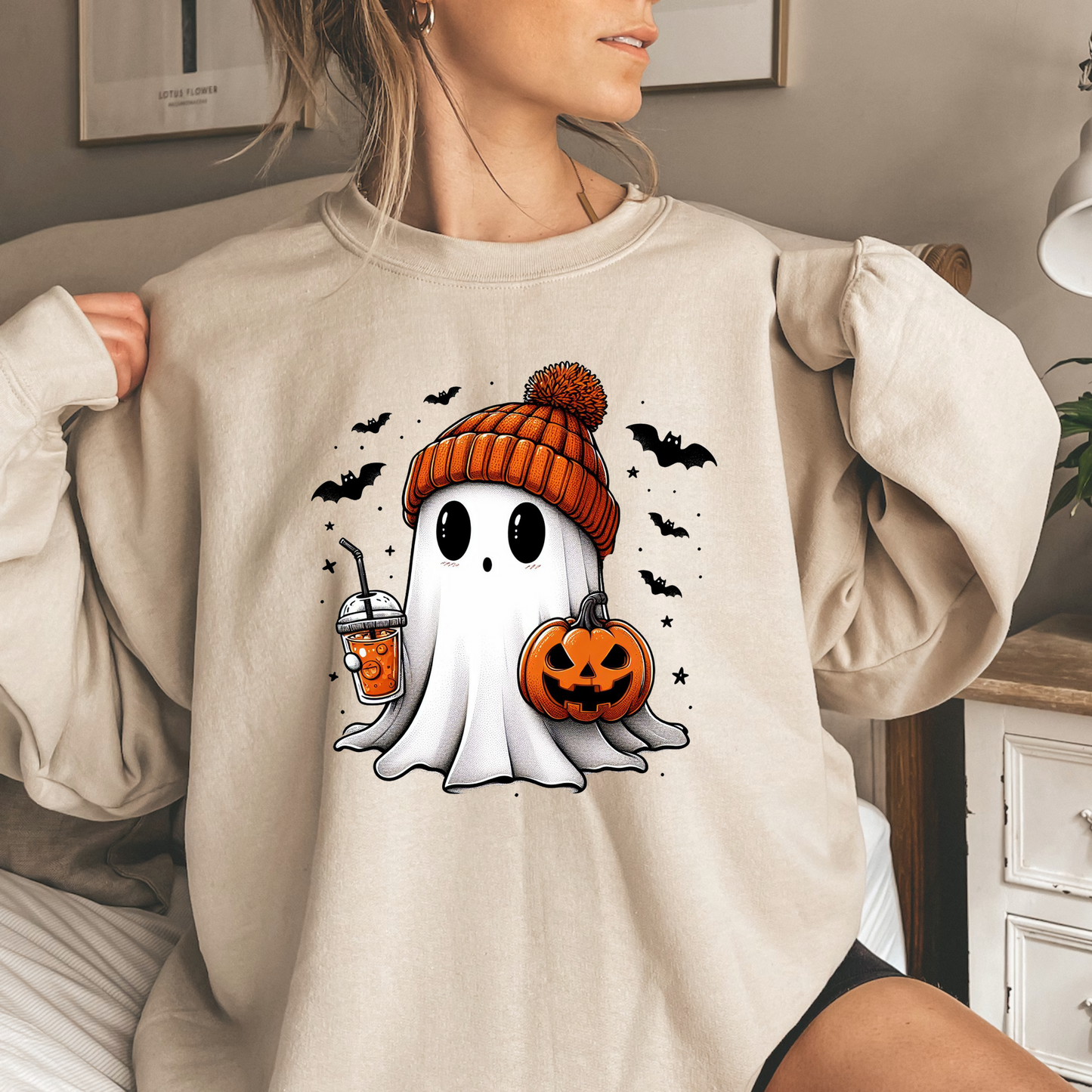 Boo Ghost - Heavy Blend Sweatshirt | Cute Fall Halloween Sweater | Cute Boo Shirt | Ghost with the Most