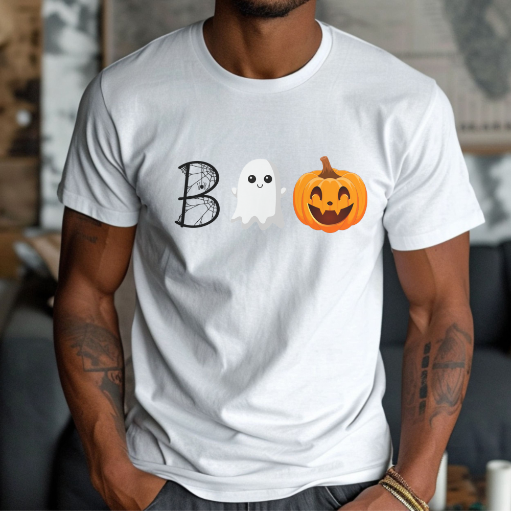 Halloween Boo T-Shirt | Ghost Shirt | Pumpkin Swag | Spider Halloween | Pumpkin T-Shirt