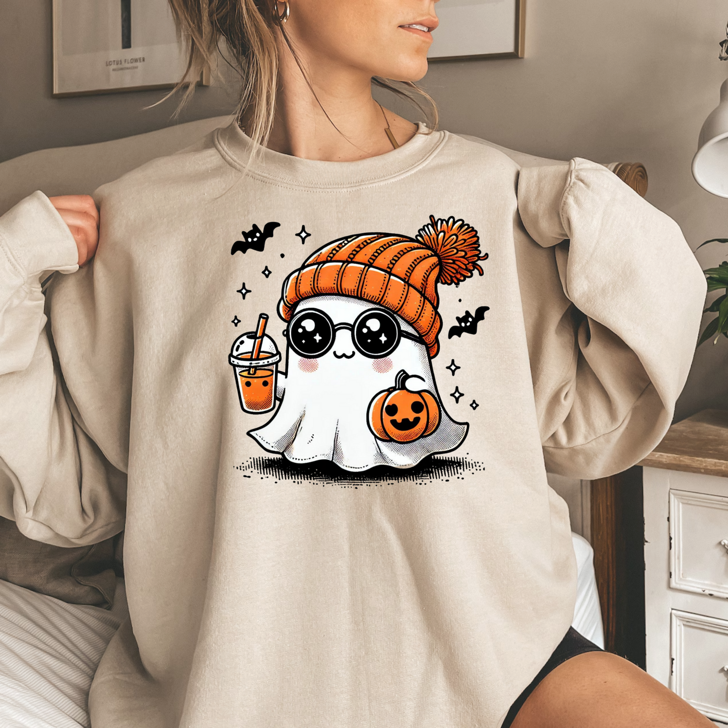 Cute Ghost - Joey Unisex Heavy Blend Sweatshirt | Cute Fall Joey Ghost Halloween Sweater | Cute Boo Shirt | Ghost with the Most