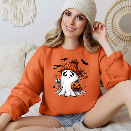 Cute Ghost - Jordan Unisex Heavy Blend Sweatshirt | Cute Fall Jordan Ghost Halloween Sweater | Cute Boo Shirt | Ghost with the Most