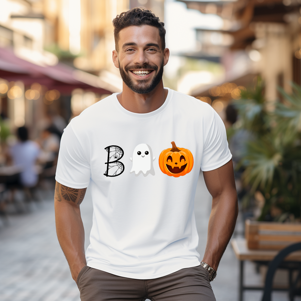 Halloween Boo T-Shirt | Ghost Shirt | Pumpkin Swag | Spider Halloween | Pumpkin T-Shirt