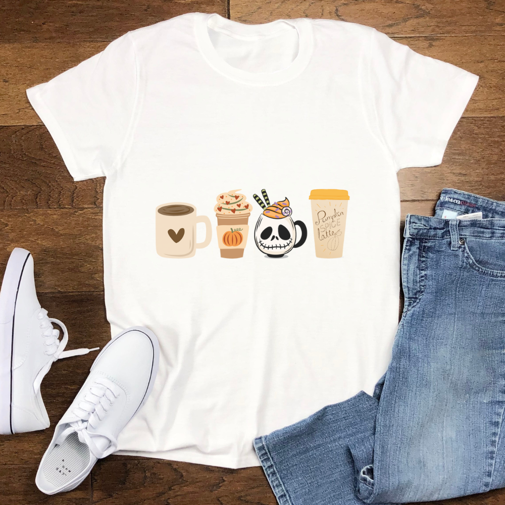 Unisex Coffee Tee Design | Halloween Coffee Shirt | Coffee Lifeline | Coffee T-Shirt | Funny Coffee Shirt | Fall T-Shirt  | Coffee Lover | But First Coffee