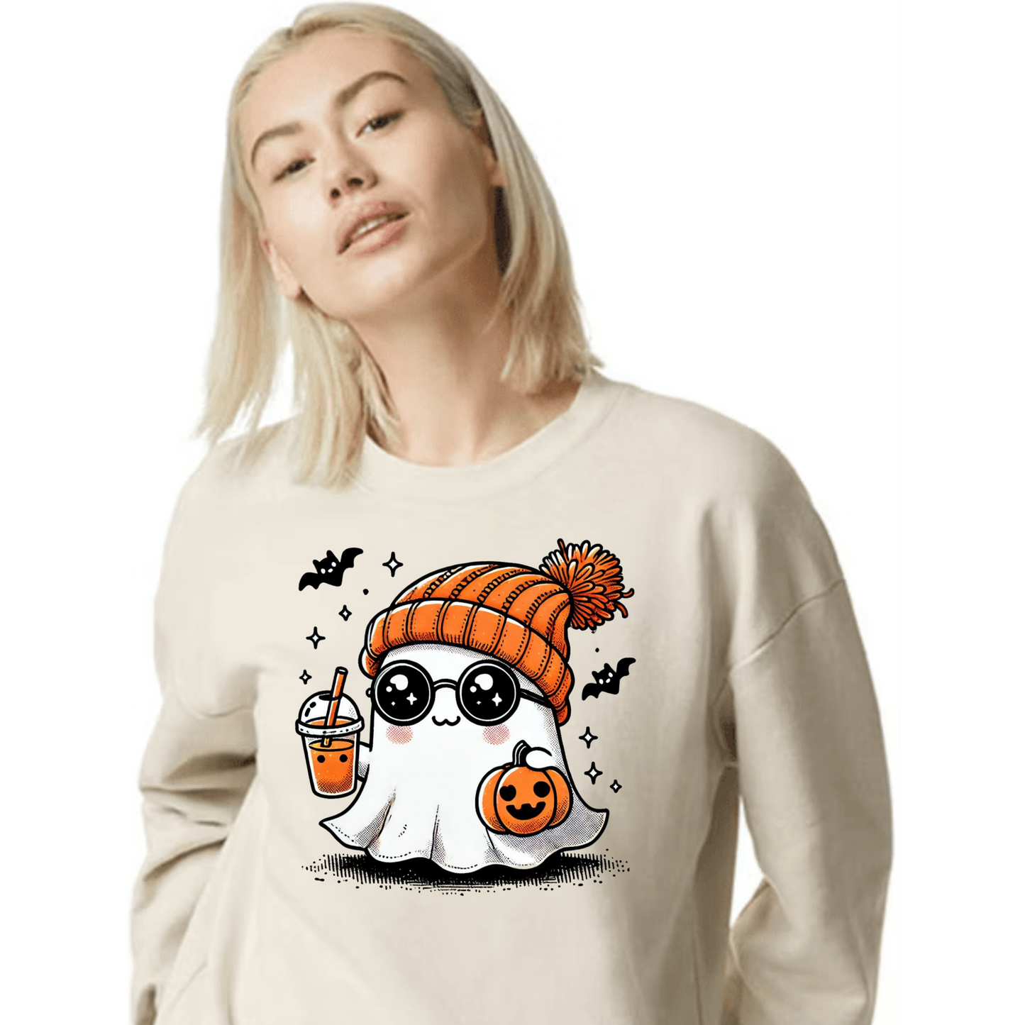 Cute Ghost - Joey Unisex Heavy Blend Sweatshirt | Cute Fall Joey Ghost Halloween Sweater | Cute Boo Shirt | Ghost with the Most