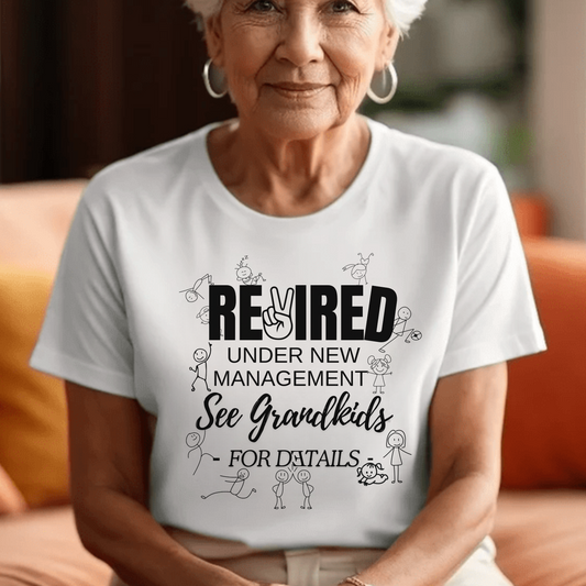 Retirement Tee | Grandparent Retirement T-Shirt | Funny Tee | Grandkids