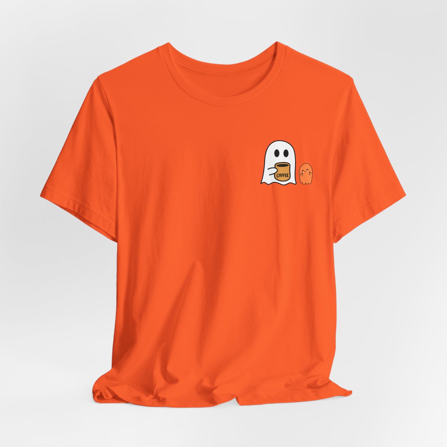 Unisex Little Ghost Coffee Tee | Ghost Shirt | Funny Halloween Design | Funny Ghost Shirt | Spooky Halloween