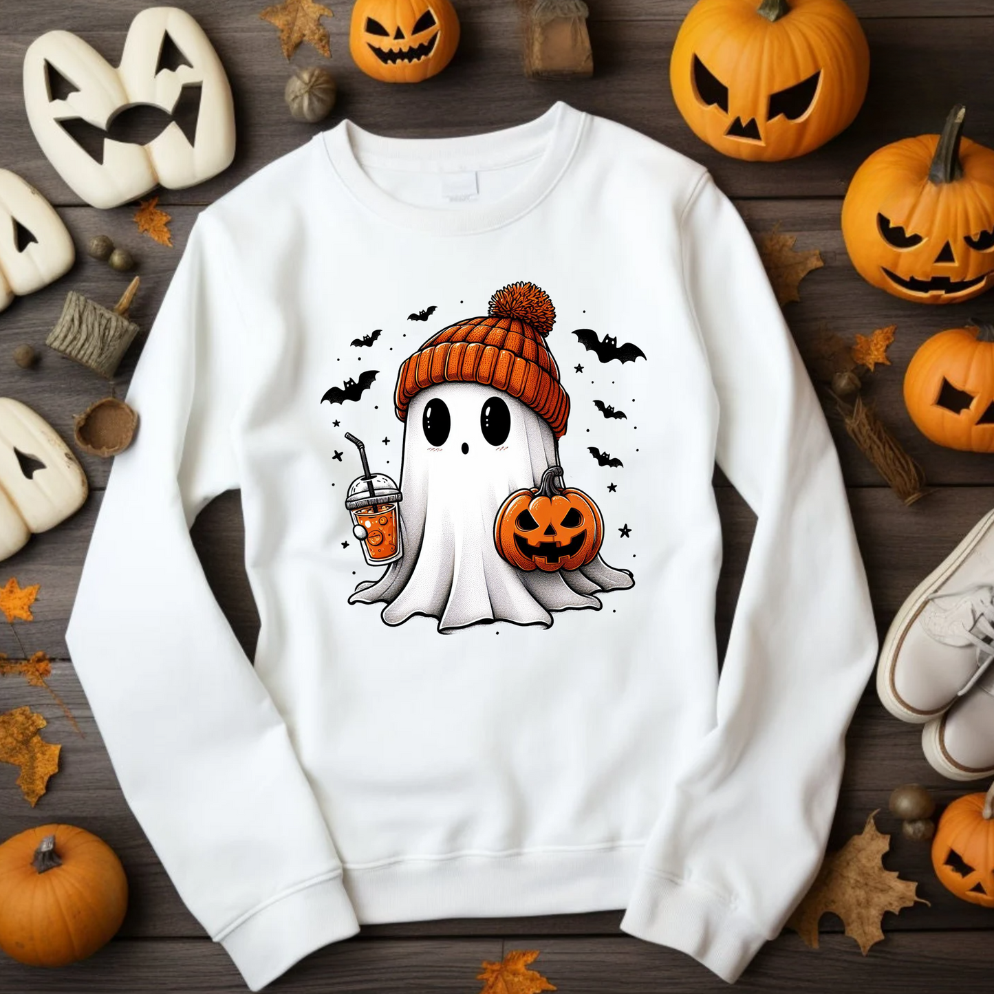 Boo Ghost - Heavy Blend Sweatshirt | Cute Fall Halloween Sweater | Cute Boo Shirt | Ghost with the Most