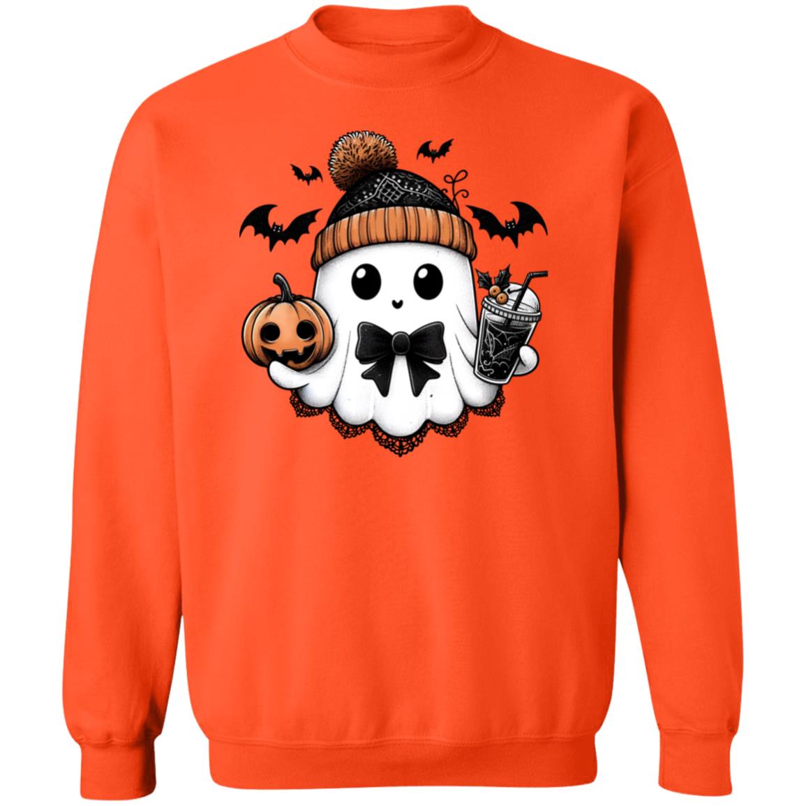 Cute Ghost - Binky Unisex Heavy Blend Sweatshirt | Cute Fall Binky Ghost Halloween Sweater | Cute Boo Shirt | Ghost with the Most