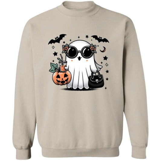 Cute Ghost - Hollie Unisex Heavy Blend Sweatshirt | Cute Fall Hollie Ghost Halloween Sweater | Cute Boo Shirt | Ghost with the Most