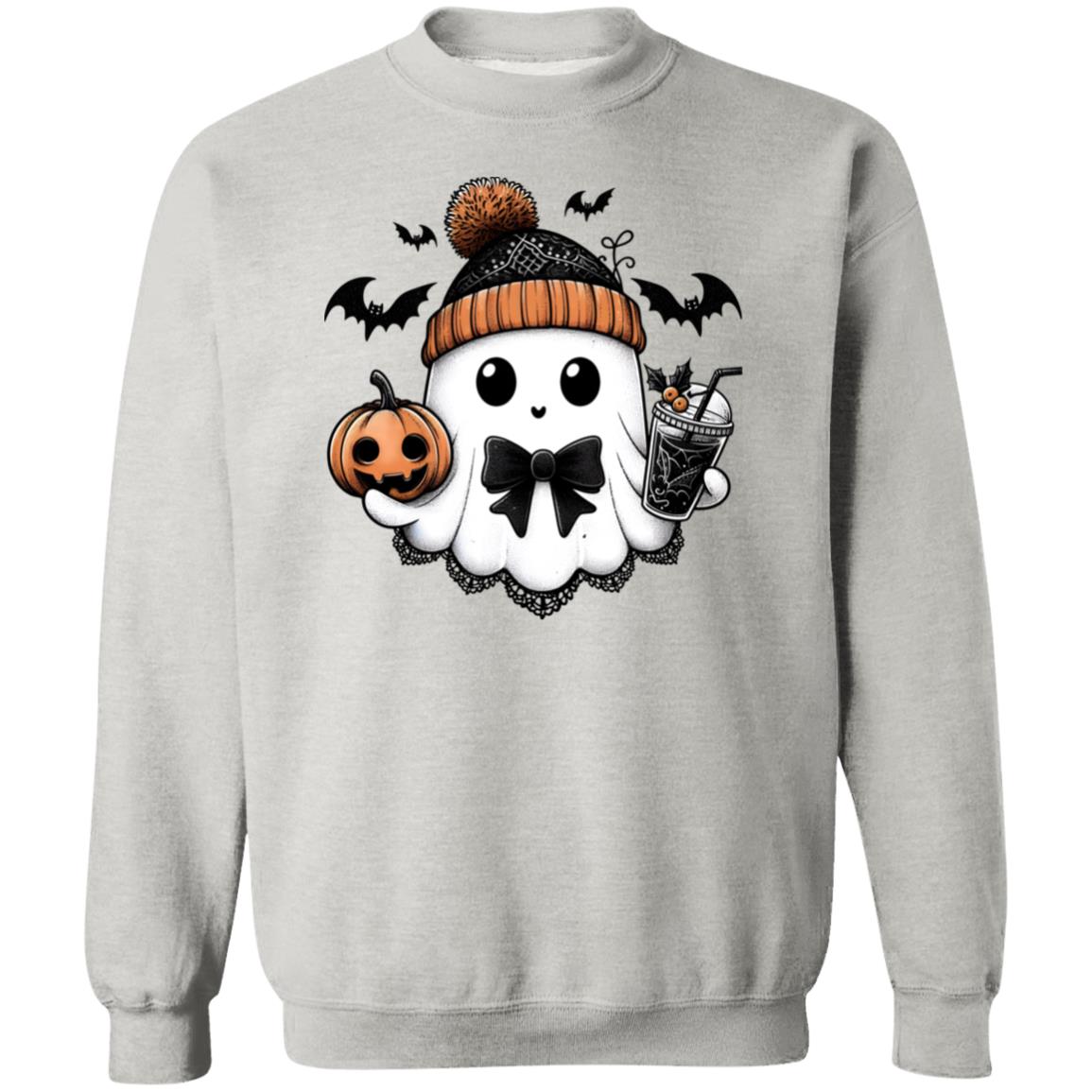 Cute Ghost - Binky Unisex Heavy Blend Sweatshirt | Cute Fall Binky Ghost Halloween Sweater | Cute Boo Shirt | Ghost with the Most