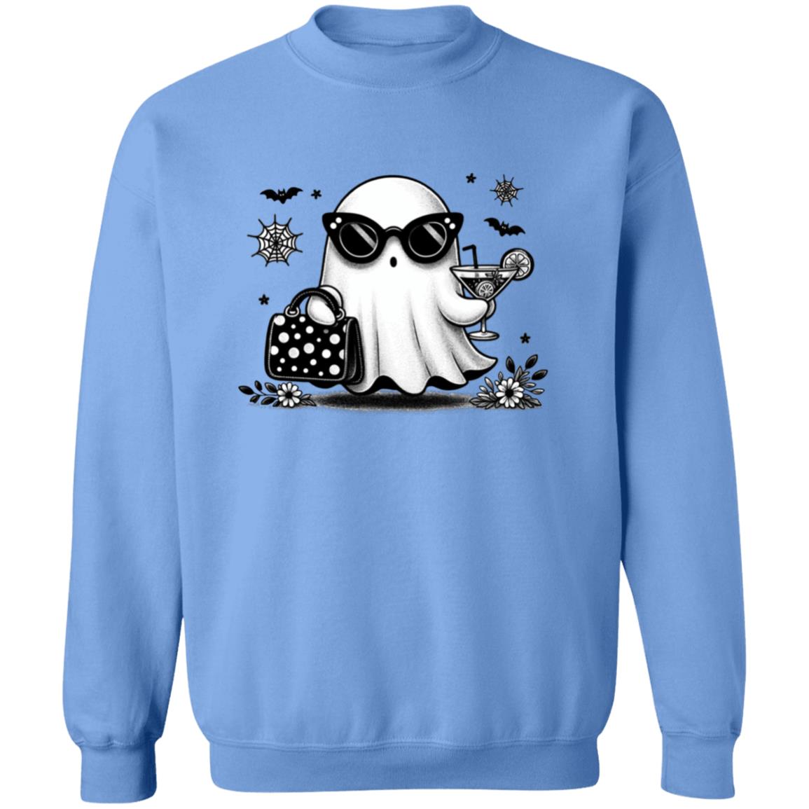 Cute Ghost - Ivy Unisex Heavy Blend Sweatshirt | Cute Fall Ivy Ghost Halloween Sweater | Cute Boo Shirt | Ghost with the Most