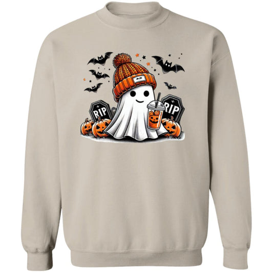 Cute Ghost - Pinky Unisex Heavy Blend Hooded Sweatshirt | Cute Fall RIPly Ghost Halloween Hoodie | Cute Boo Shirt | Ghost with the Most