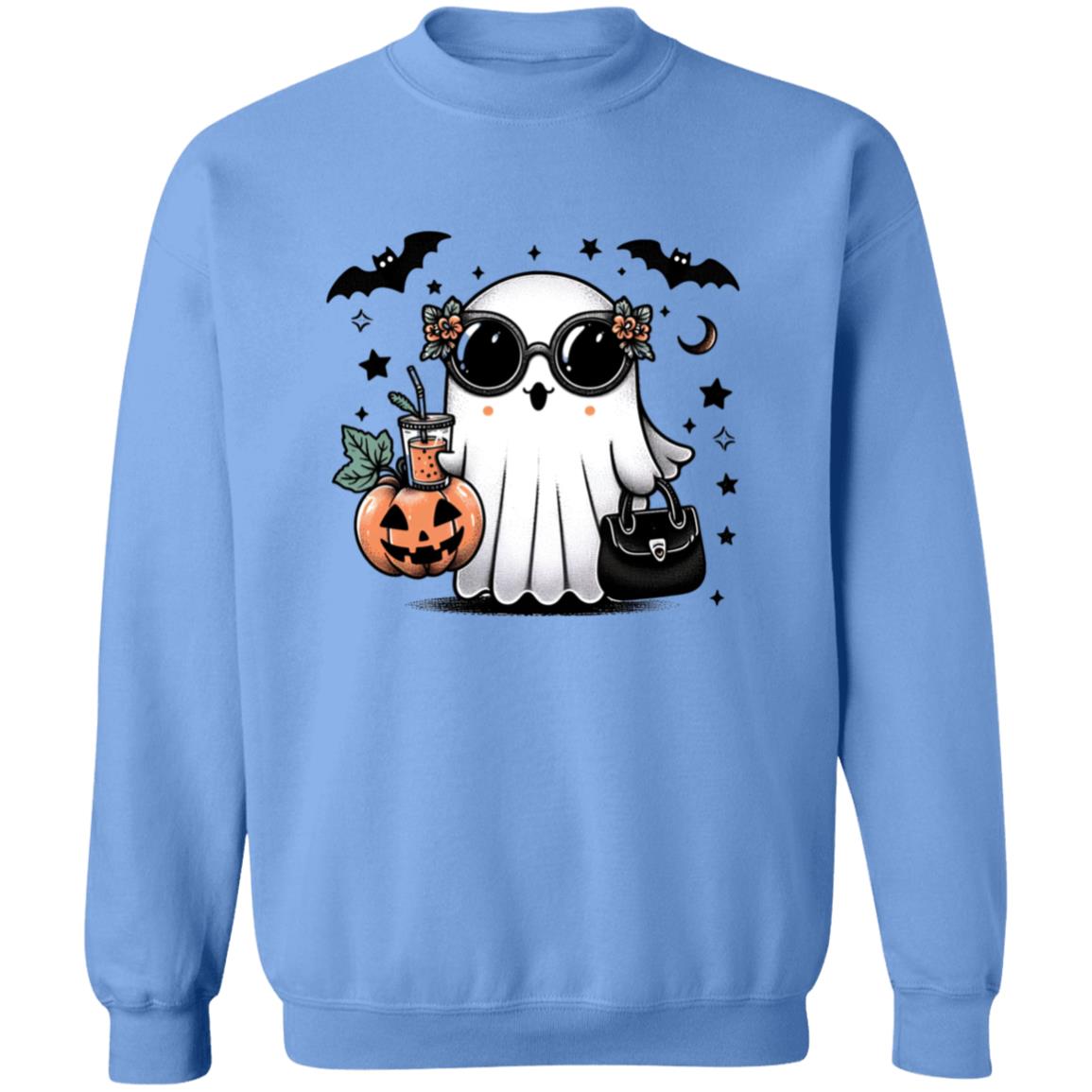 Cute Ghost - Hollie Unisex Heavy Blend Sweatshirt | Cute Fall Hollie Ghost Halloween Sweater | Cute Boo Shirt | Ghost with the Most