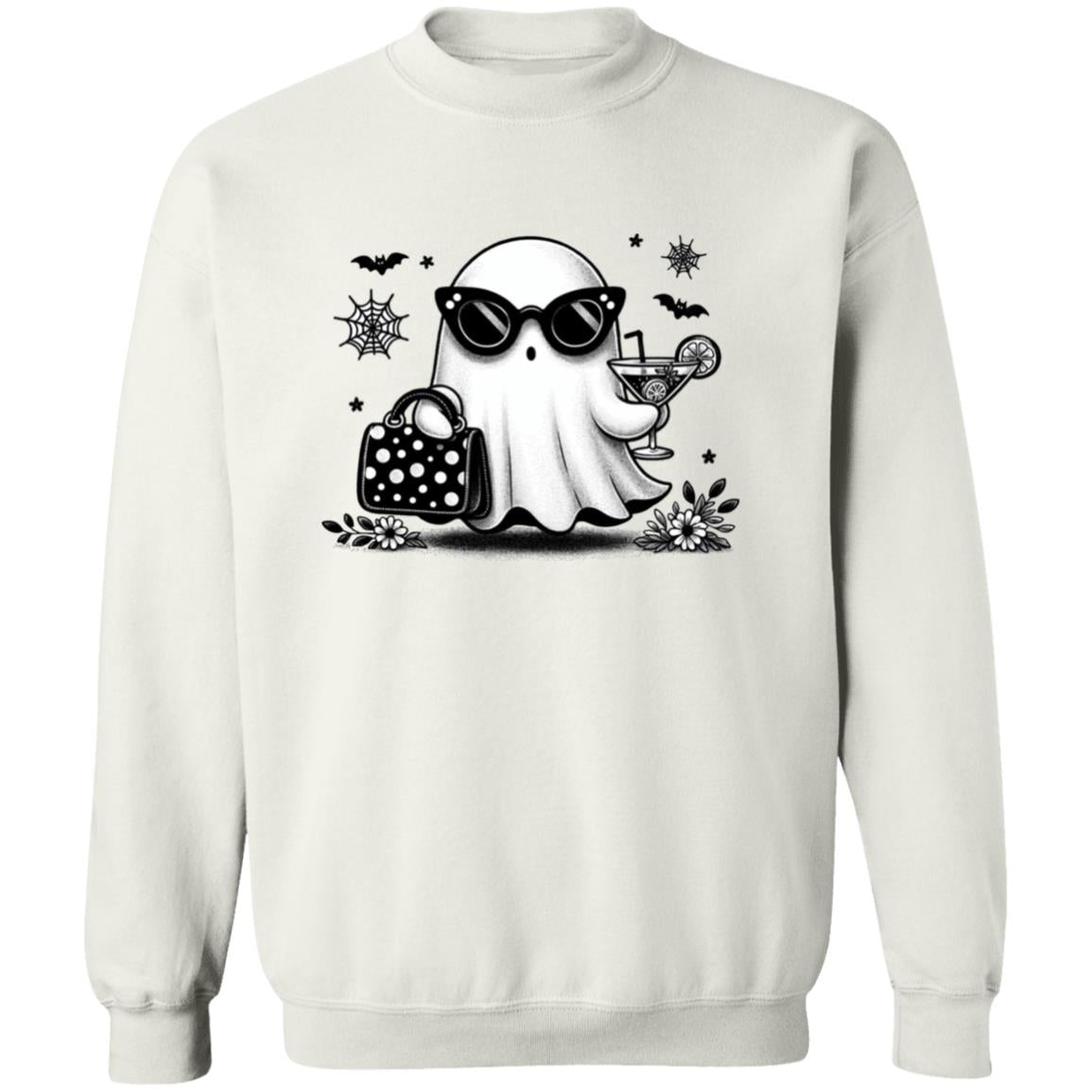 Cute Ghost - Ivy Unisex Heavy Blend Sweatshirt | Cute Fall Ivy Ghost Halloween Sweater | Cute Boo Shirt | Ghost with the Most