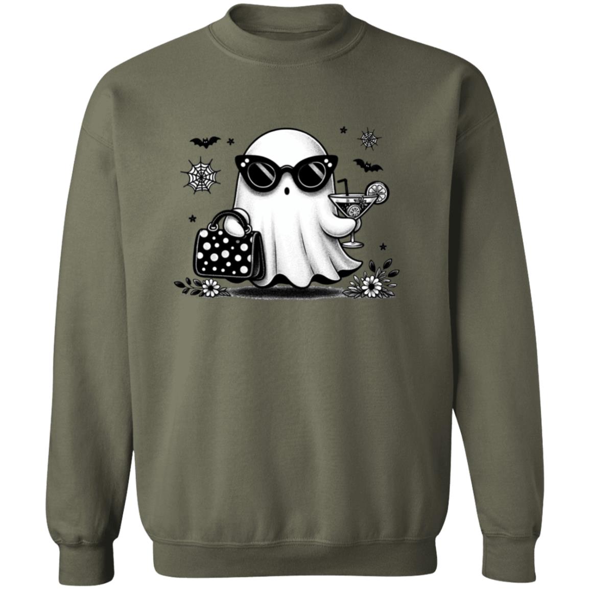 Cute Ghost - Ivy Unisex Heavy Blend Sweatshirt | Cute Fall Ivy Ghost Halloween Sweater | Cute Boo Shirt | Ghost with the Most