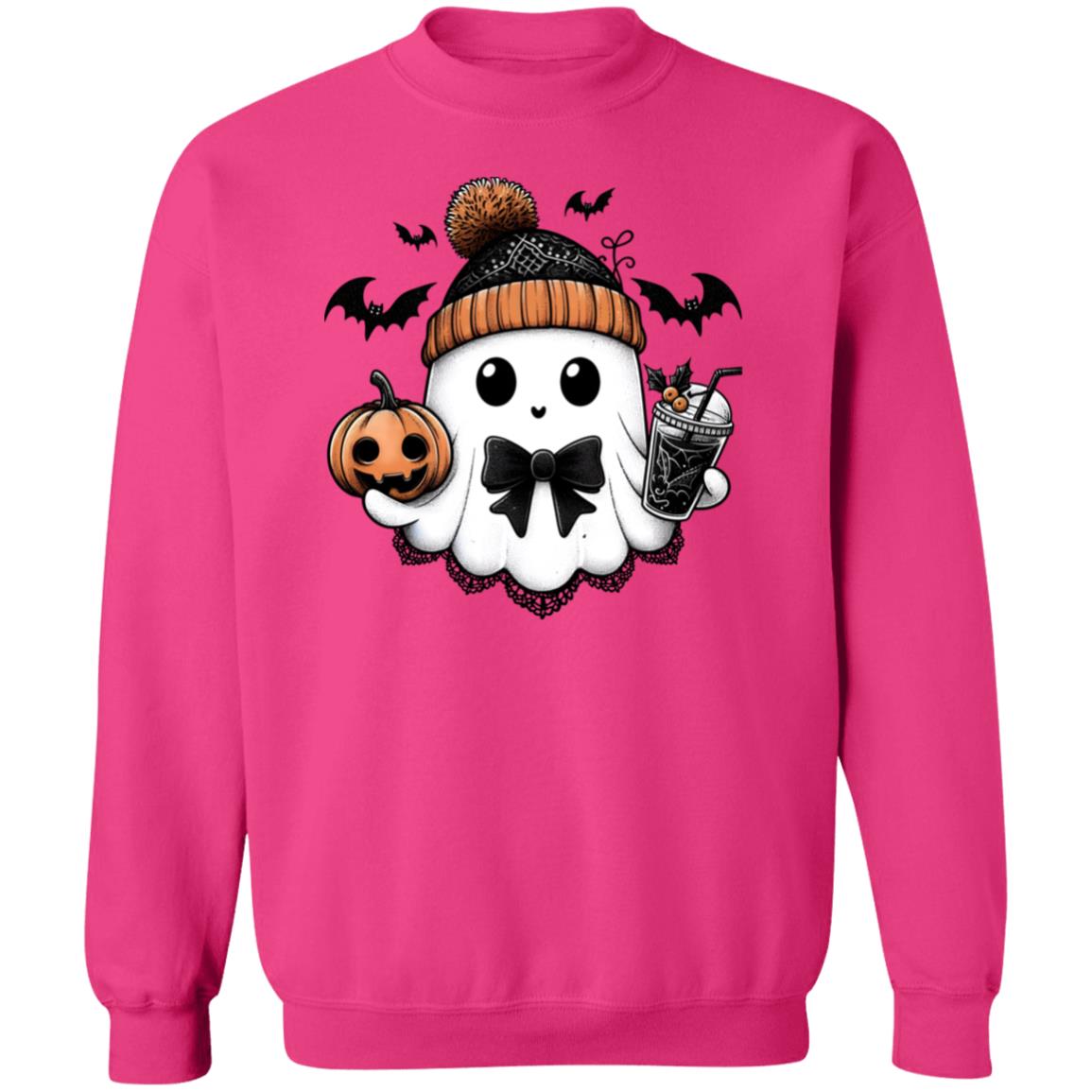 Cute Ghost - Binky Unisex Heavy Blend Sweatshirt | Cute Fall Binky Ghost Halloween Sweater | Cute Boo Shirt | Ghost with the Most