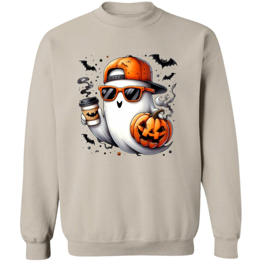 Cute Ghost - Cool Breeze Unisex Heavy Blend Sweatshirt | Cute Fall Cool Breeze Ghost Halloween Sweater | Cute Boo Shirt | Ghost with the Most