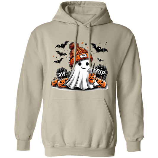 Cute Ghost - RIP Man Unisex Heavy Blend Hooded Sweatshirt | Cute Fall RIPly Ghost Halloween Hoodie | Cute Boo Shirt | Ghost with the Most