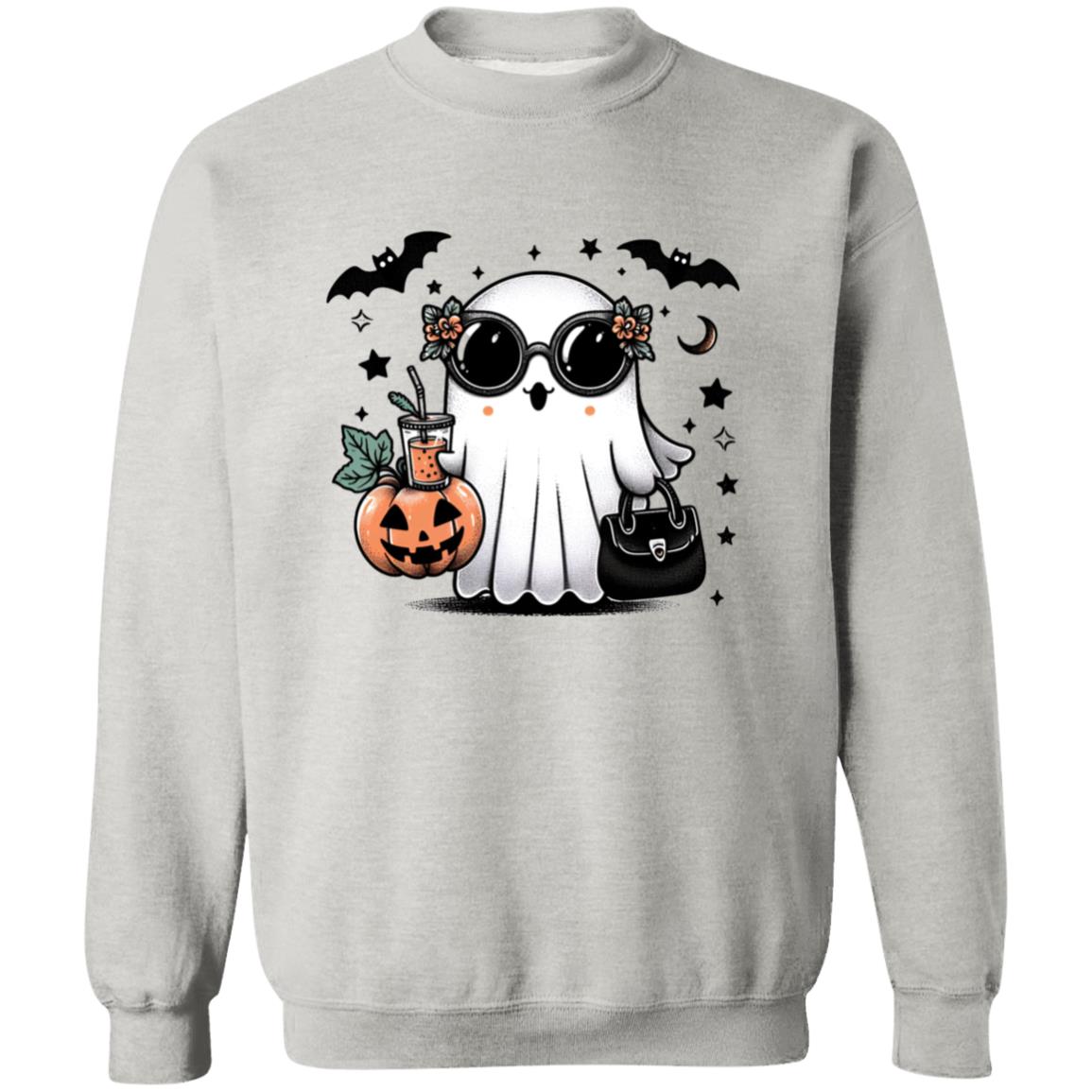 Cute Ghost - Hollie Unisex Heavy Blend Sweatshirt | Cute Fall Hollie Ghost Halloween Sweater | Cute Boo Shirt | Ghost with the Most