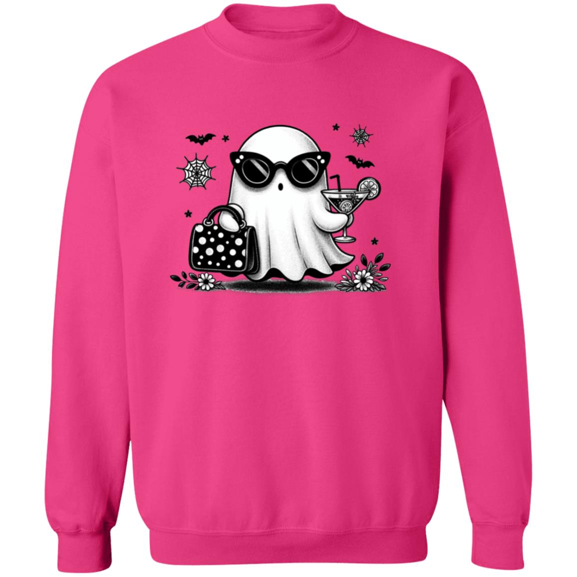 Cute Ghost - Ivy Unisex Heavy Blend Sweatshirt | Cute Fall Ivy Ghost Halloween Sweater | Cute Boo Shirt | Ghost with the Most