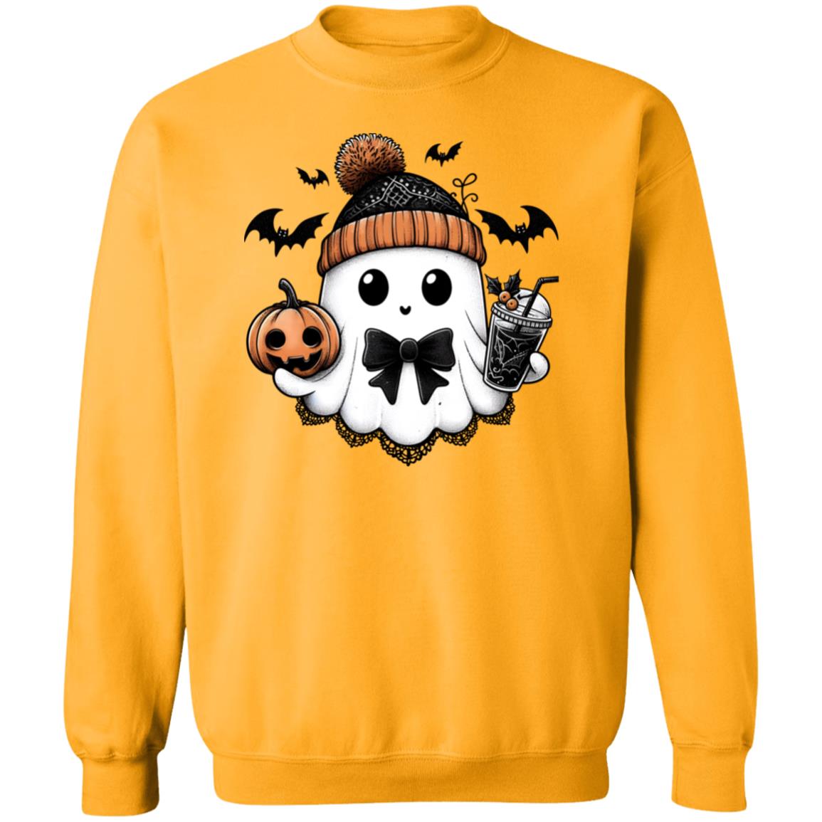 Cute Ghost - Binky Unisex Heavy Blend Sweatshirt | Cute Fall Binky Ghost Halloween Sweater | Cute Boo Shirt | Ghost with the Most