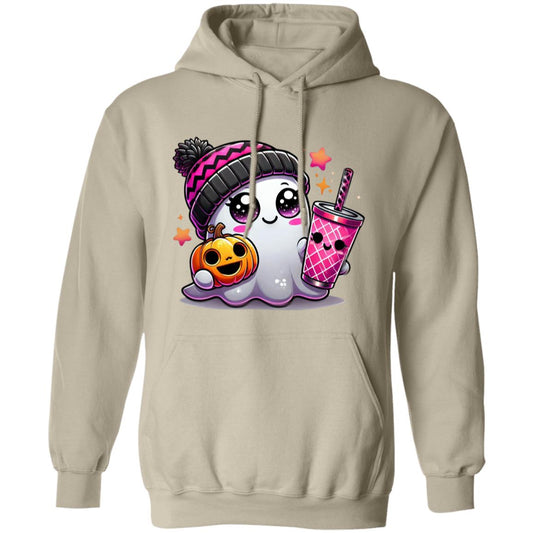 Cute Ghost - Pinky Unisex Heavy Blend Hooded Sweatshirt | Cute Fall Pinky Ghost Halloween Hoodie | Cute Boo Shirt | Ghost with the Most