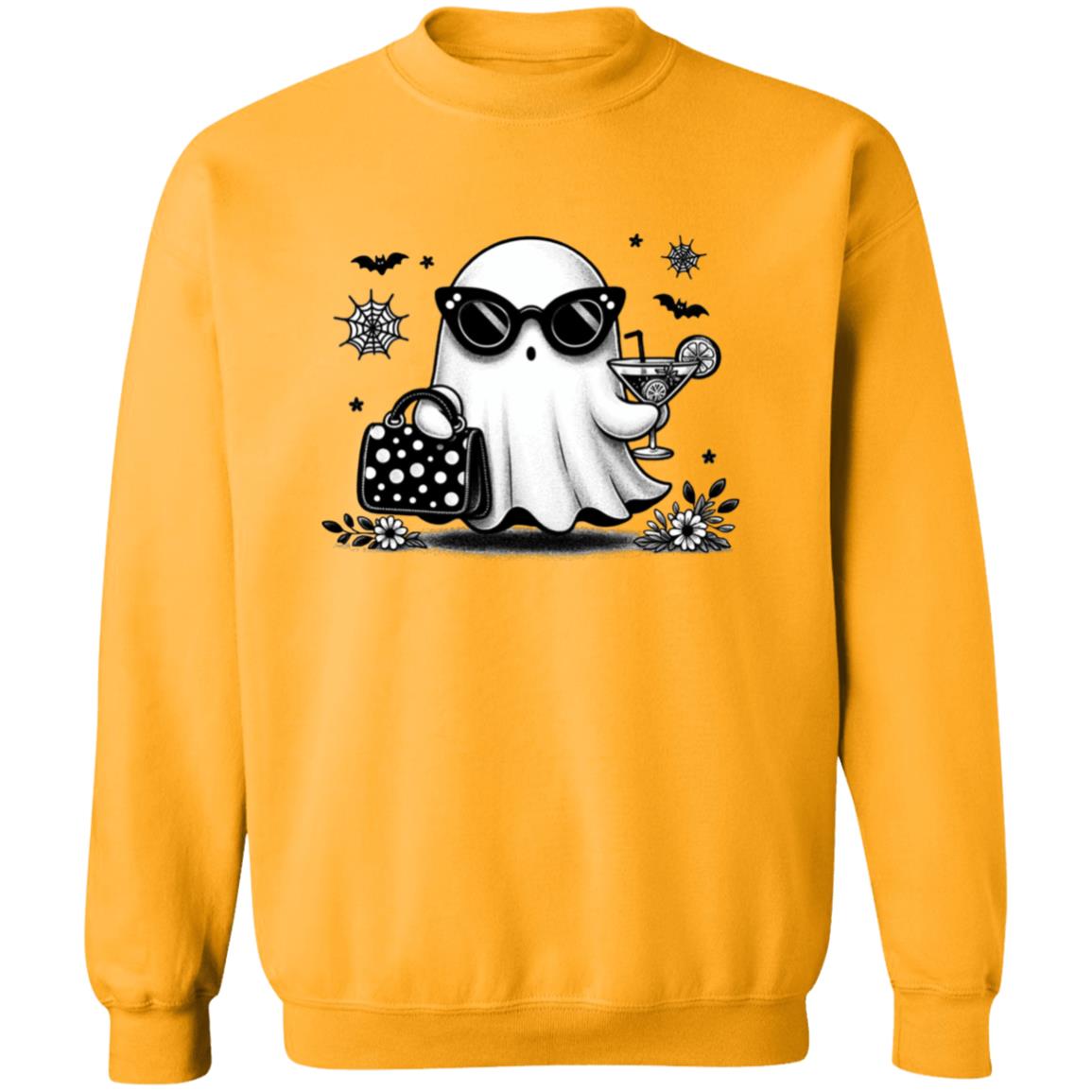 Cute Ghost - Ivy Unisex Heavy Blend Sweatshirt | Cute Fall Ivy Ghost Halloween Sweater | Cute Boo Shirt | Ghost with the Most