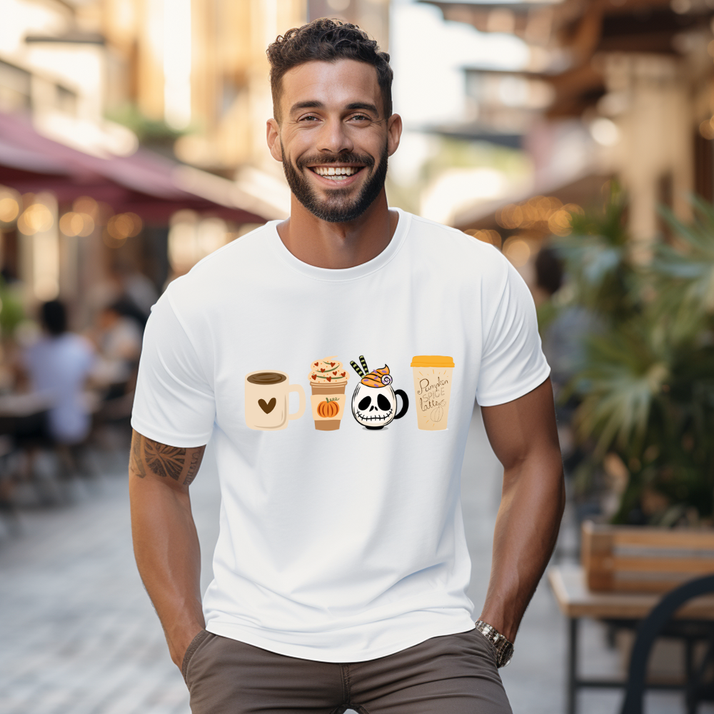 Unisex Coffee Tee Design | Halloween Coffee Shirt | Coffee Lifeline | Coffee T-Shirt | Funny Coffee Shirt | Fall T-Shirt  | Coffee Lover | But First Coffee