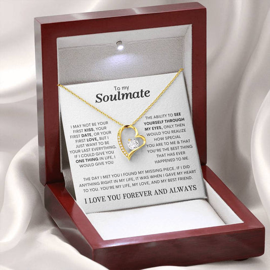 To My Soulmate | Forever Love Necklace | My Life | My Love | My Everything