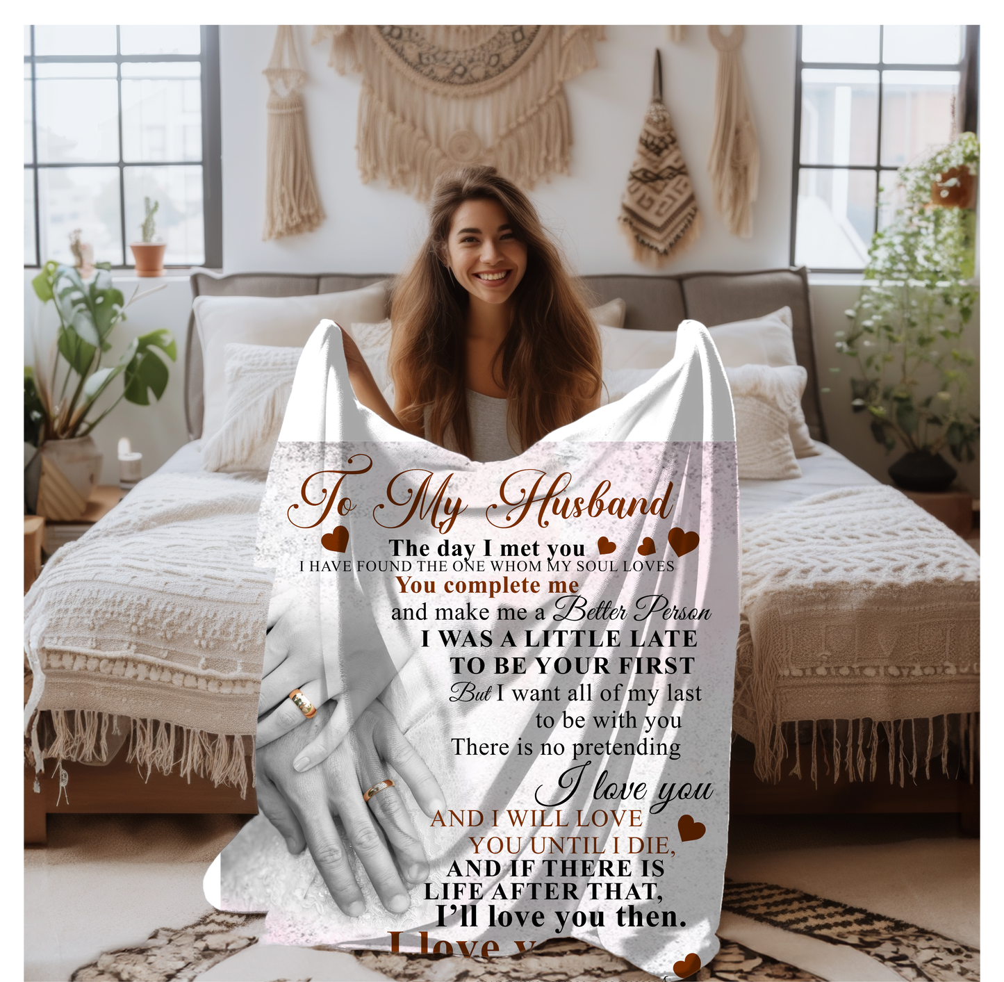 To My Husband | FLM Arctic Fleece Blanket 50x60 | Gift for Husband