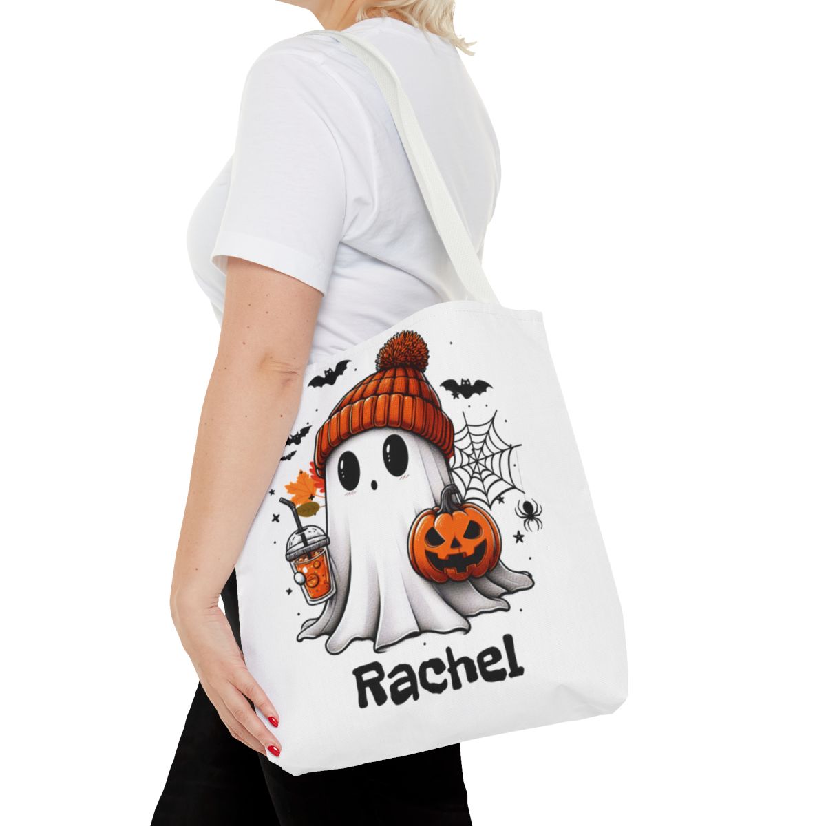 Personalized Spooky Totes | Trick or Treat Bag | Boo Ghost Bag