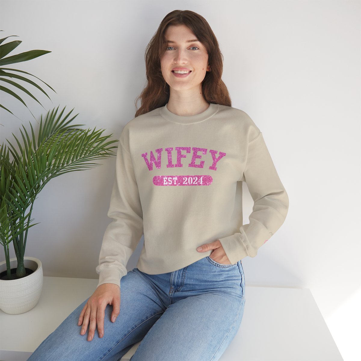 Personalized Wifey Anniversary Sweatshirt & Hoodie